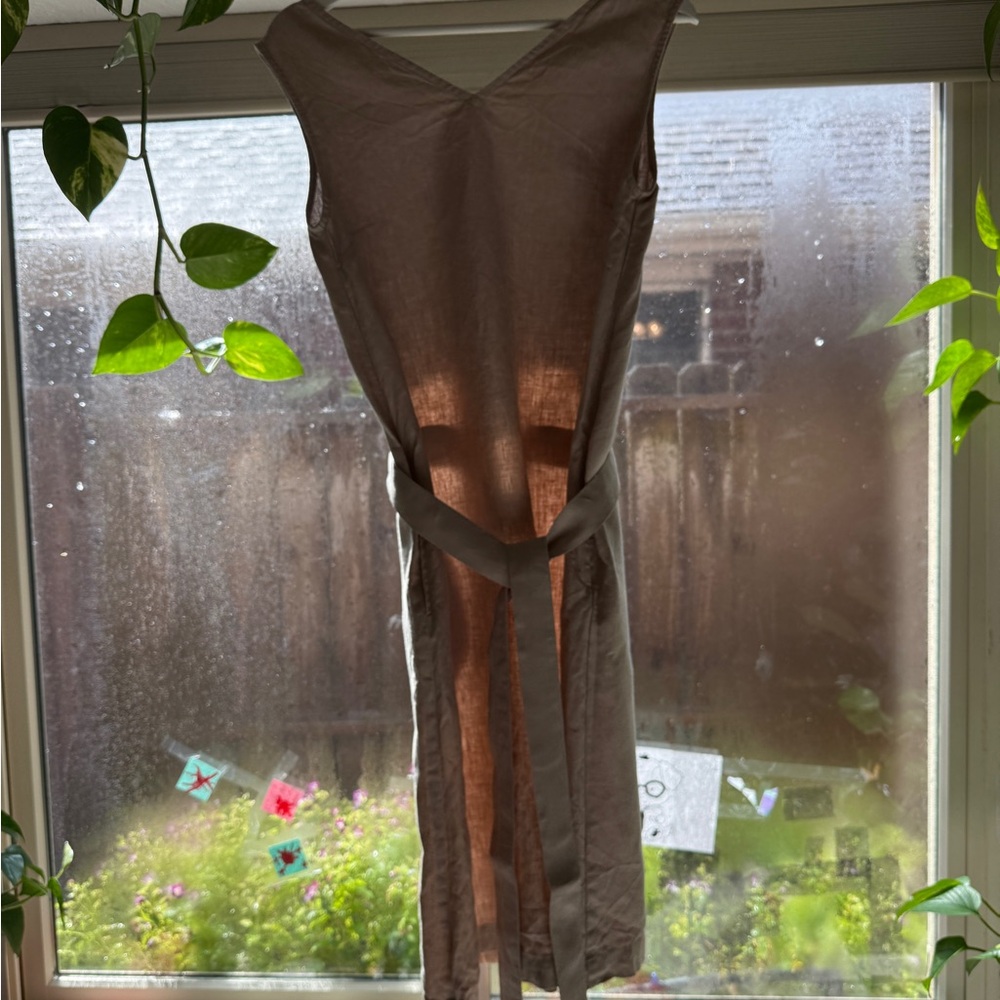 Linen Fox Dori Beige linen dress - Picture 5 of 7